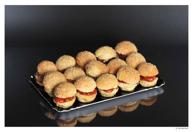 Le plateau de 15 mini-burgers fraicheur